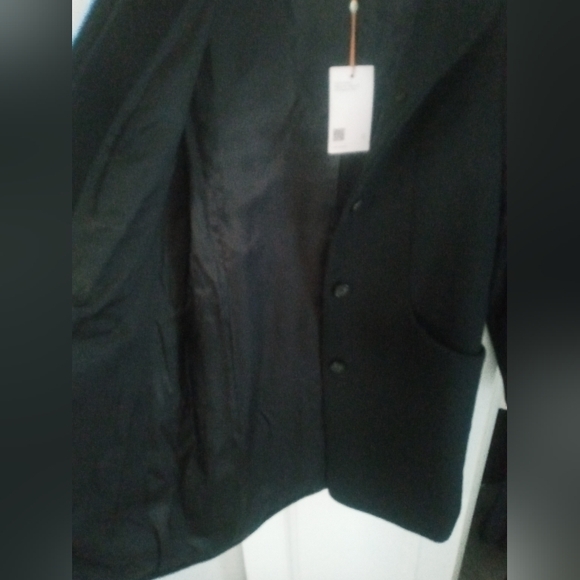 Quince Italian Wool Cocoon Coat. Black. XS. Perfect Condition. - Picture 10 of 17